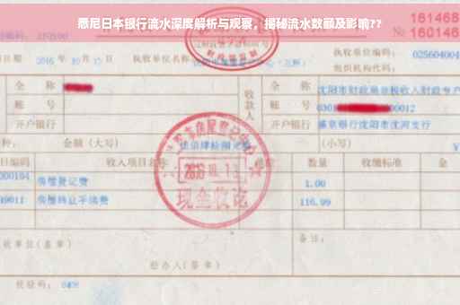 悉尼日本银行流水深度解析与观察，揭秘流水数额及影响??