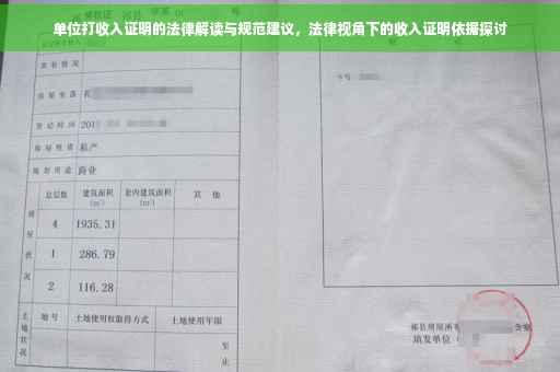单位打收入证明的法律解读与规范建议，法律视角下的收入证明依据探讨