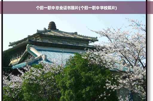 个旧一职中毕业证书图片(个旧一职中学校照片)
