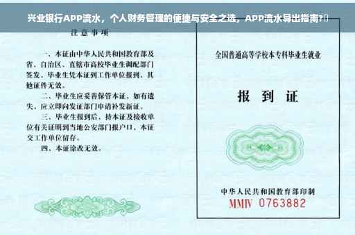 兴业银行APP流水，个人财务管理的便捷与安全之选，APP流水导出指南?✨