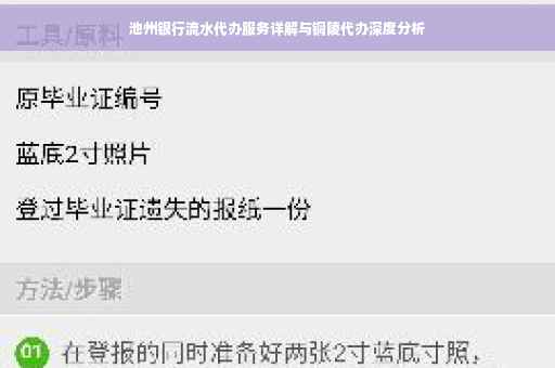池州银行流水代办服务详解与铜陵代办深度分析