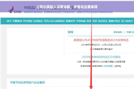 公司出具收入证明详解，步骤与注意事项