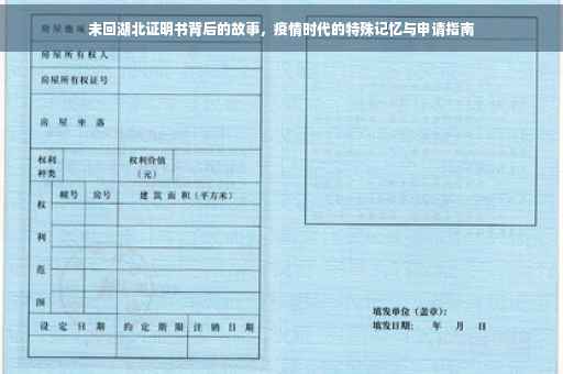 未回湖北证明书背后的故事，疫情时代的特殊记忆与申请指南