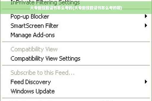 大专新技能证书怎么考的(大专新技能证书怎么考的啊)