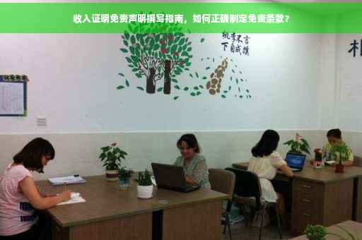 收入证明免责声明撰写指南，如何正确制定免责条款？