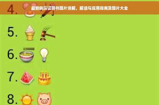 最新病历证明书图片详解，解读与应用指南及图片大全