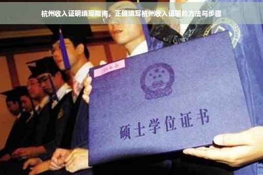 杭州收入证明填写指南，正确填写杭州收入证明的方法与步骤