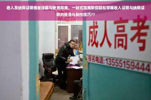 收入及纳税证明模板详解与使用指南，一站式指南助你轻松掌握收入证明与纳税证明的使用与制作技巧??
