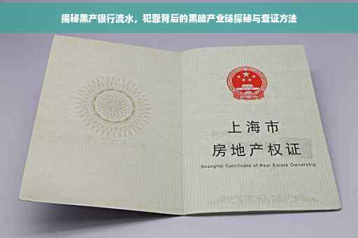 揭秘黑产银行流水，犯罪背后的黑暗产业链探秘与查证方法