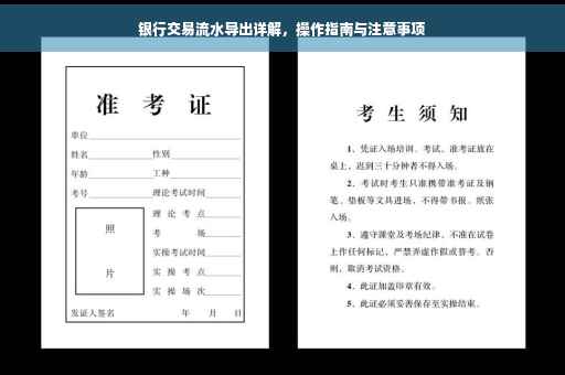 银行交易流水导出详解，操作指南与注意事项