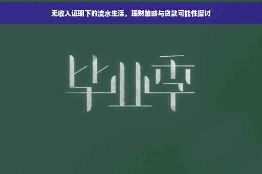 无收入证明下的流水生活，理财策略与贷款可能性探讨
