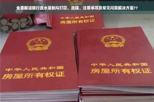 全面解读银行流水录制与打印，流程、注意事项及常见问题解决方案??
