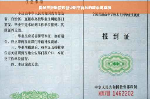 揭秘拉萨医院诊断证明书背后的故事与真相
