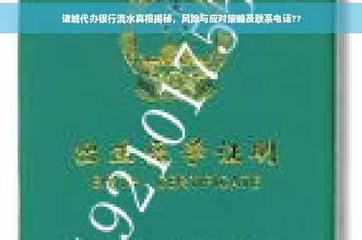 诸城代办银行流水真相揭秘，风险与应对策略及联系电话??