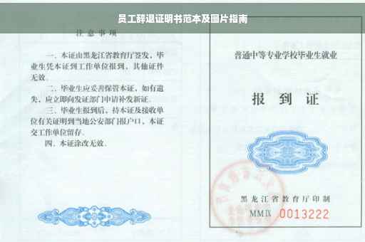 员工辞退证明书范本及图片指南