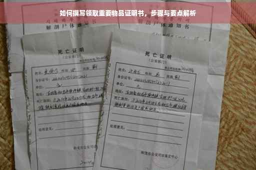如何撰写领取重要物品证明书，步骤与要点解析