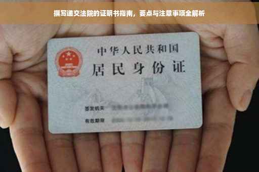 撰写递交法院的证明书指南，要点与注意事项全解析