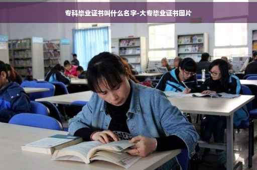 专科毕业证书叫什么名字-大专毕业证书图片