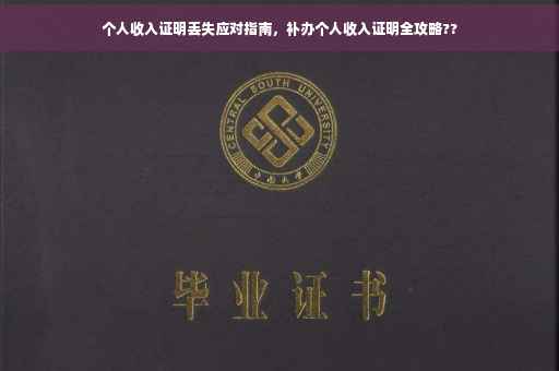个人收入证明丢失应对指南，补办个人收入证明全攻略??