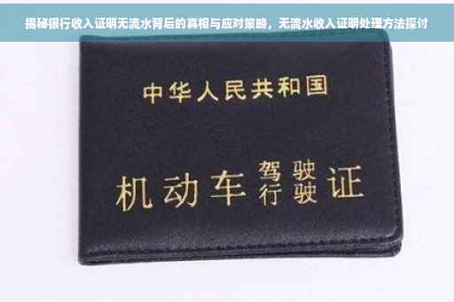 揭秘银行收入证明无流水背后的真相与应对策略，无流水收入证明处理方法探讨