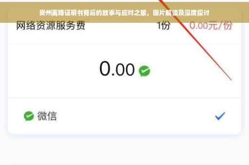 贵州离婚证明书背后的故事与应对之策，图片解读及深度探讨