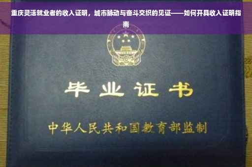 重庆灵活就业者的收入证明，城市脉动与奋斗交织的见证——如何开具收入证明指南