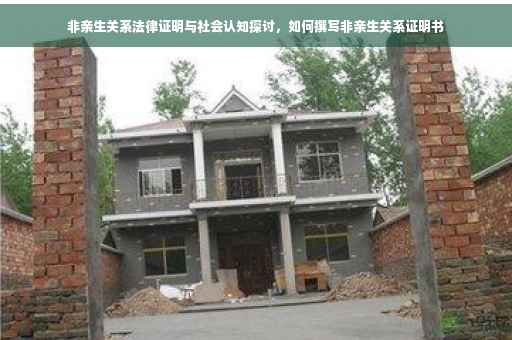非亲生关系法律证明与社会认知探讨，如何撰写非亲生关系证明书