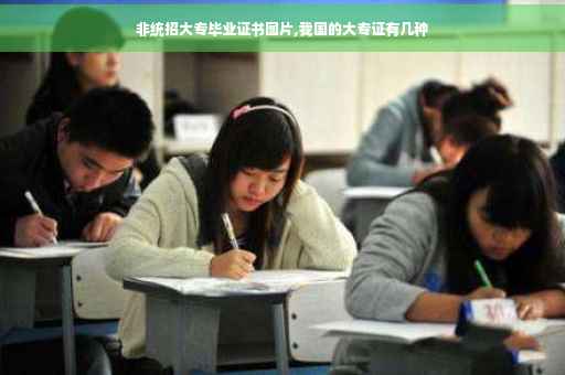 非统招大专毕业证书图片,我国的大专证有几种