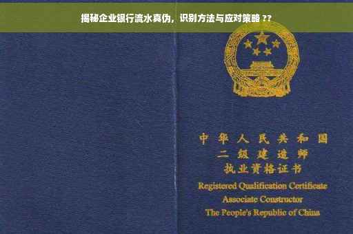 揭秘企业银行流水真伪，识别方法与应对策略 ??