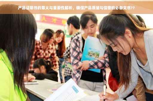 产品证明书的意义与重要性解析，确保产品质量与信誉的必备文书??