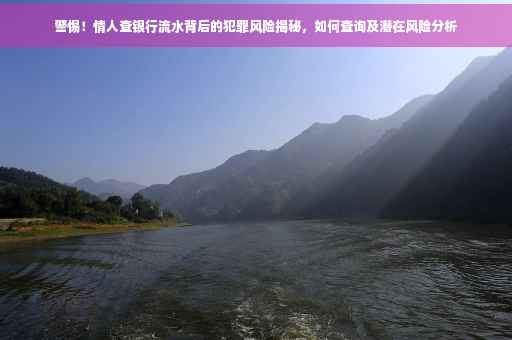 警惕！情人查银行流水背后的犯罪风险揭秘，如何查询及潜在风险分析