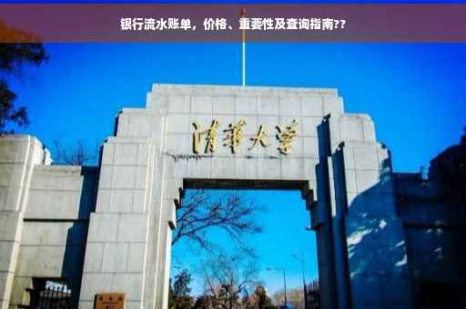 银行流水账单，价格、重要性及查询指南??