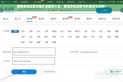 耕地承包证明书图片详解及大全，解读承包证明书的要点与实例?
