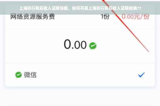 上海农行税后收入证明详解，如何开具上海农行税后收入证明指南??