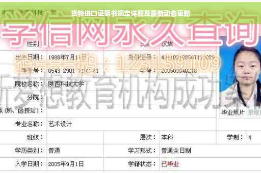 货物进口证明书规定详解及最新动态更新