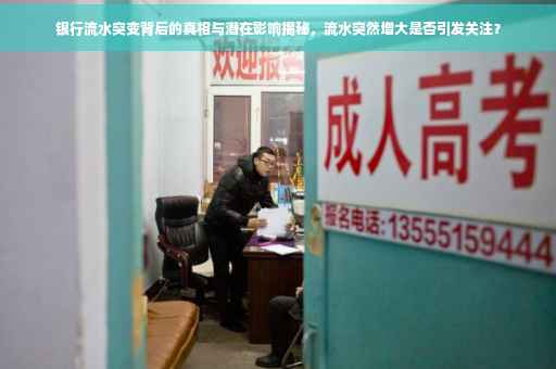 银行流水突变背后的真相与潜在影响揭秘，流水突然增大是否引发关注？