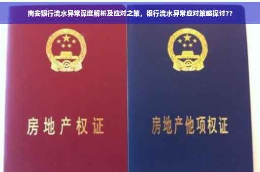 南安银行流水异常深度解析及应对之策，银行流水异常应对策略探讨??