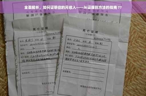全面解析，如何证明你的月收入——从证据到方法的指南 ??