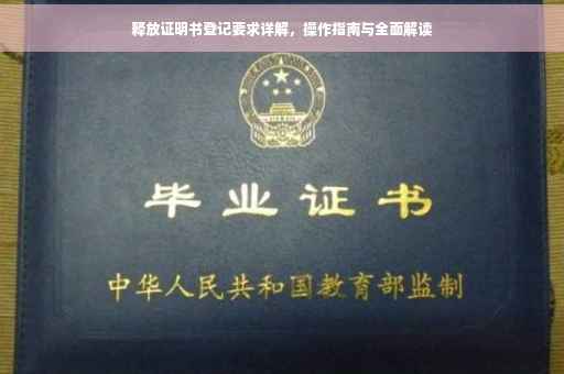 释放证明书登记要求详解，操作指南与全面解读