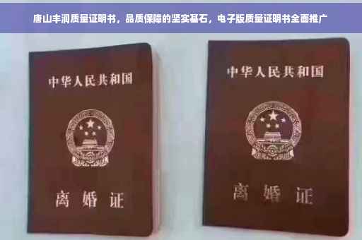 唐山丰润质量证明书，品质保障的坚实基石，电子版质量证明书全面推广