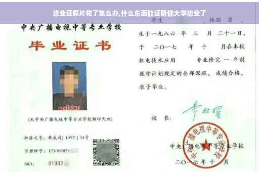 毕业证照片花了怎么办,什么东西能证明你大学毕业了