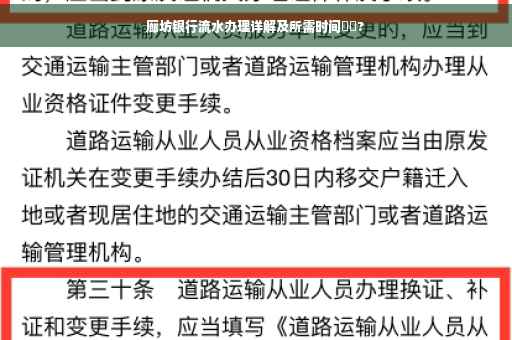 廊坊银行流水办理详解及所需时间⚡️?