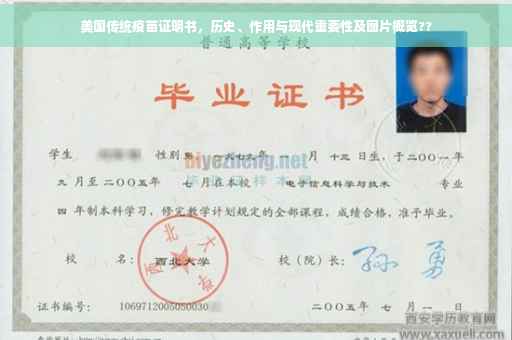 美国传统疫苗证明书，历史、作用与现代重要性及图片概览??