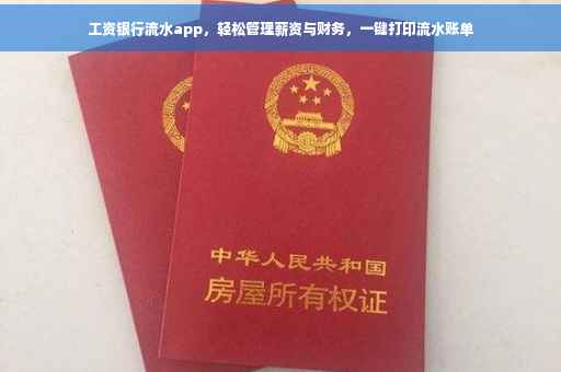 工资银行流水app，轻松管理薪资与财务，一键打印流水账单