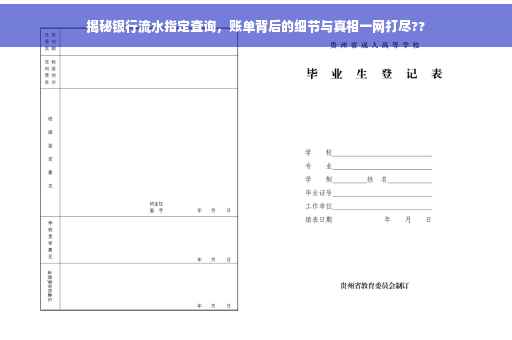 揭秘银行流水指定查询，账单背后的细节与真相一网打尽??