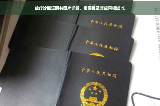 放疗诊断证明书图片详解，重要性及其应用领域 ?✨