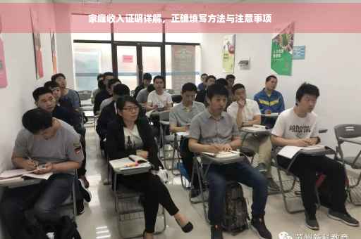 家庭收入证明详解，正确填写方法与注意事项