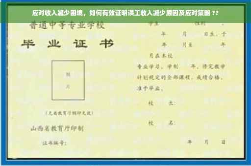 应对收入减少困境，如何有效证明误工收入减少原因及应对策略 ??