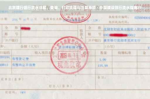 北京建行银行流水详解，查询、打印流程与注意事项 - 中国建设银行流水指南??