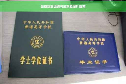 设备到货证明书范本及图片指南